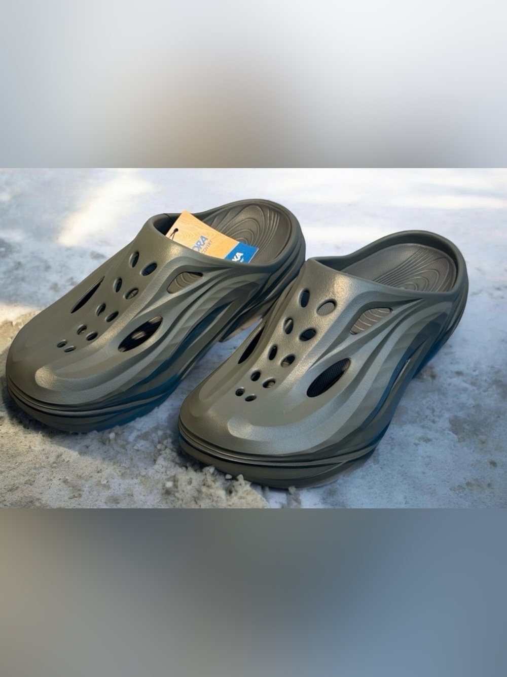 🆕 Hoka Charcoal Slip-On Clogs